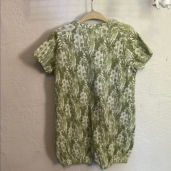 Kate Quinn Green Shorts Romper Green Floral - Picture 5 of 5